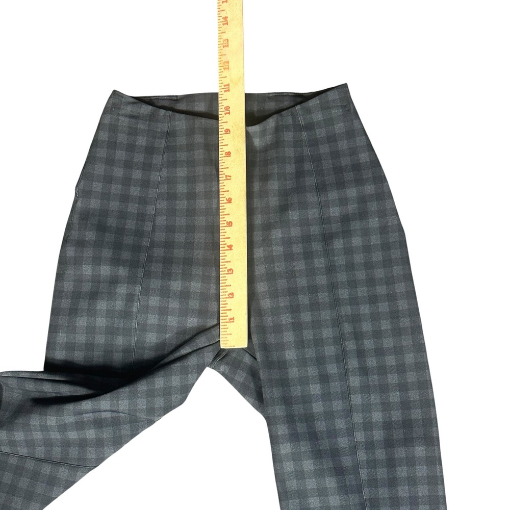Lululemon Here to There Pants Women's 2 Grey Gingham High Rise Plaid 7/8 Tapered - Picture 8 of 9